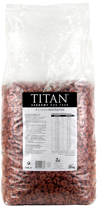 фото Корм сухой Titan Economy "Adult Dog Food", для взрослых собак всех пород, 20 кг