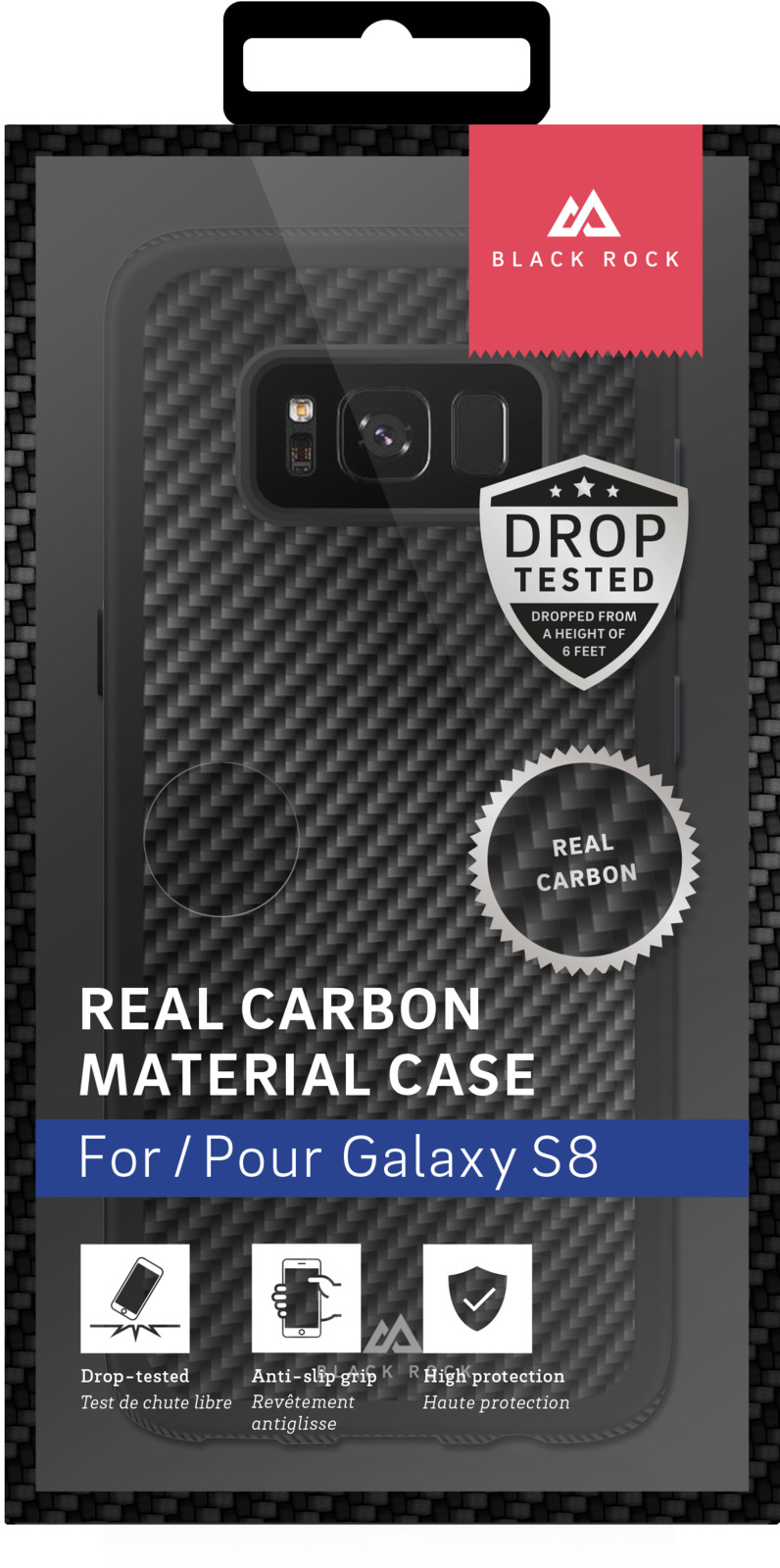 фото Чехол для сотового телефона Black Rock Material Case Real Carbon для Samsung Galaxy S8, цвет: черный