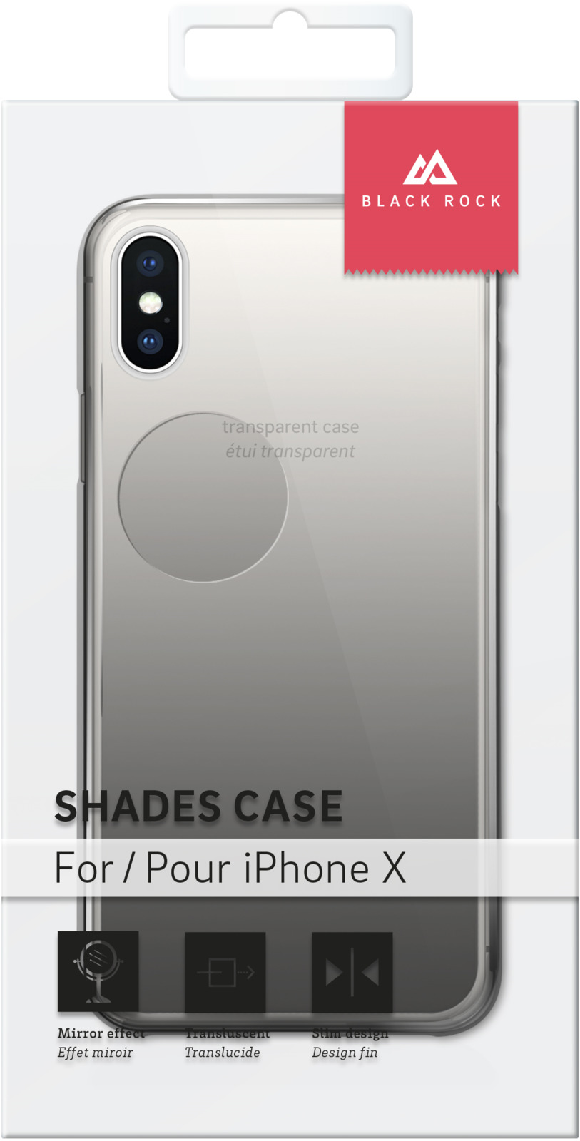 фото Чехол для сотового телефона Black Rock Shades Case для Apple iPhone X, цвет: черный