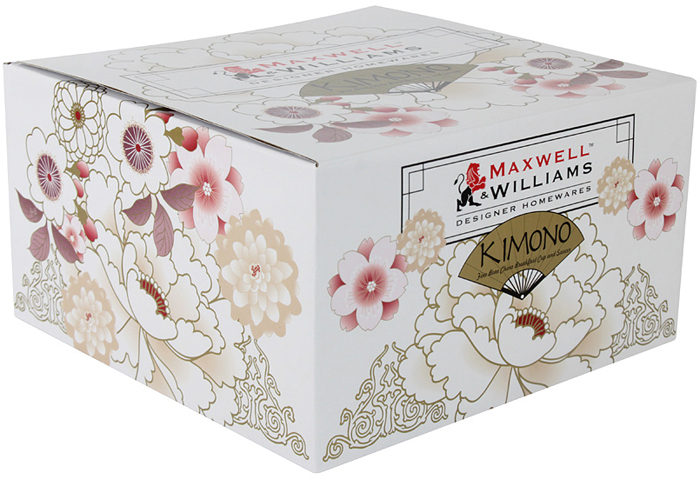 фото Чайная пара Maxwell & Williams "Кимоно", цвет: белый, 480 мл, 2 предмета