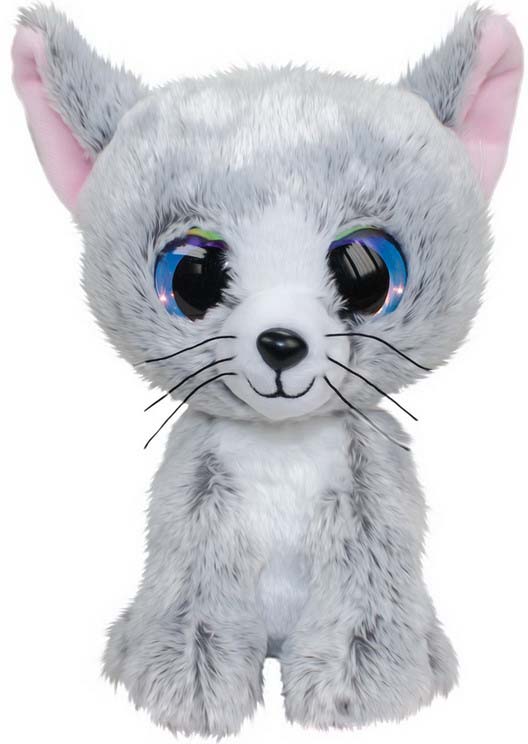 фото Мягкая игрушка Lumo "Котенок Katti", цвет: светло-серый, 15 см