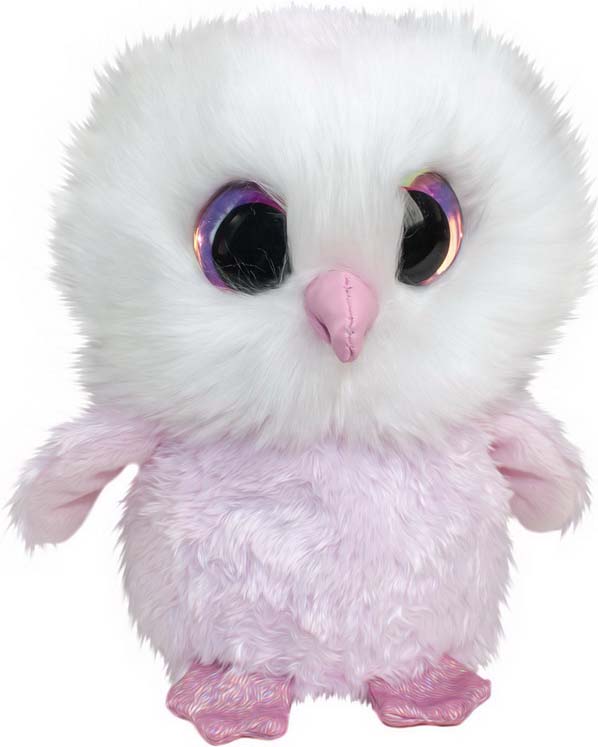 фото Мягкая игрушка Lumo "Сова", цвет: светло-розовый, 15 см