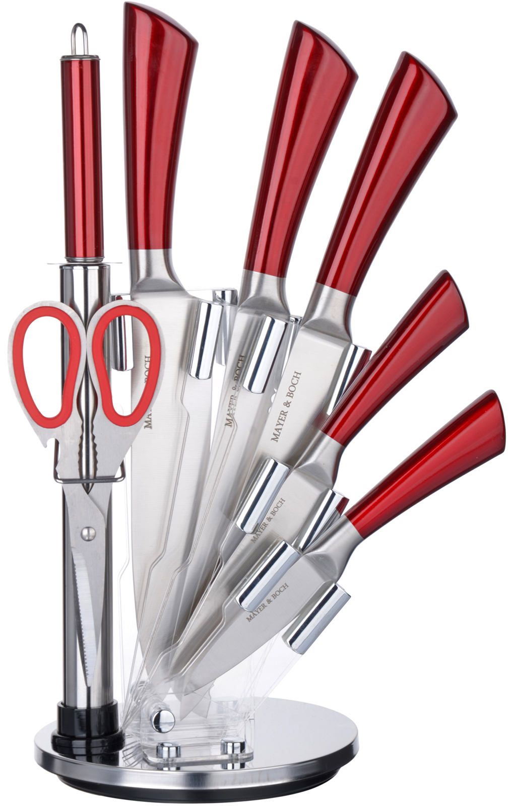 фото Набор ножей Mayer & Boch, цвет: красный, 8 шт. 27674