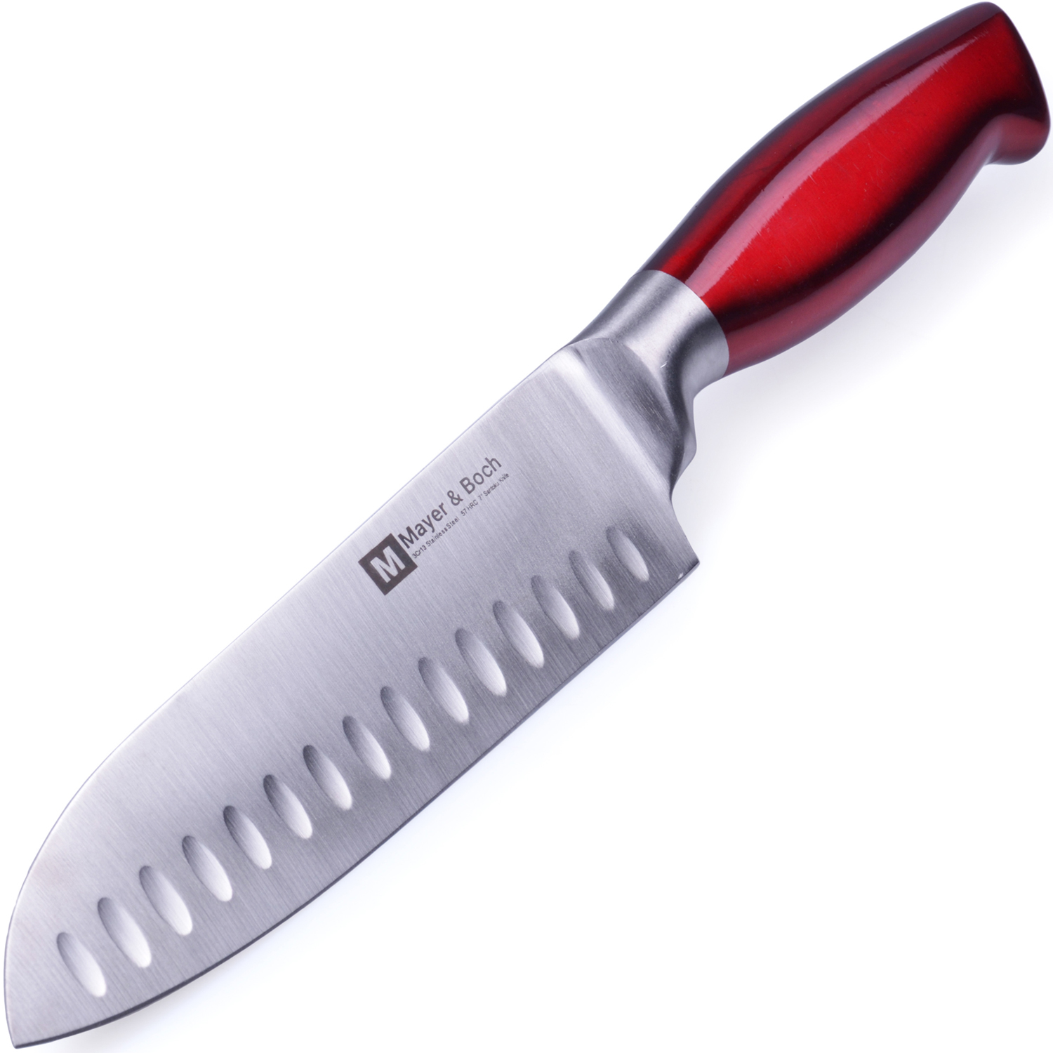 фото Нож разделочный Mayer & Boch Nordic, цвет: серебристый, красный, длина лезвия 17,8 см