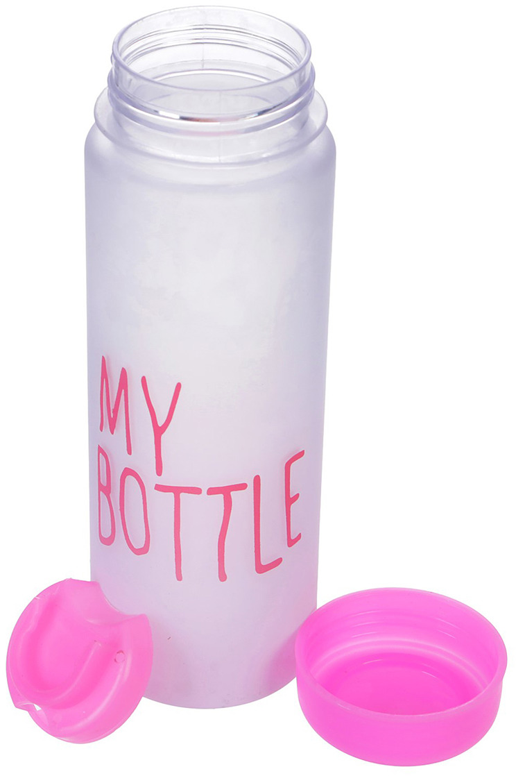 фото Бутылка для воды My Bottle, градиент, в мешке, цвет: розовый, 500 мл Иу жусима крафтс кампани лимитед