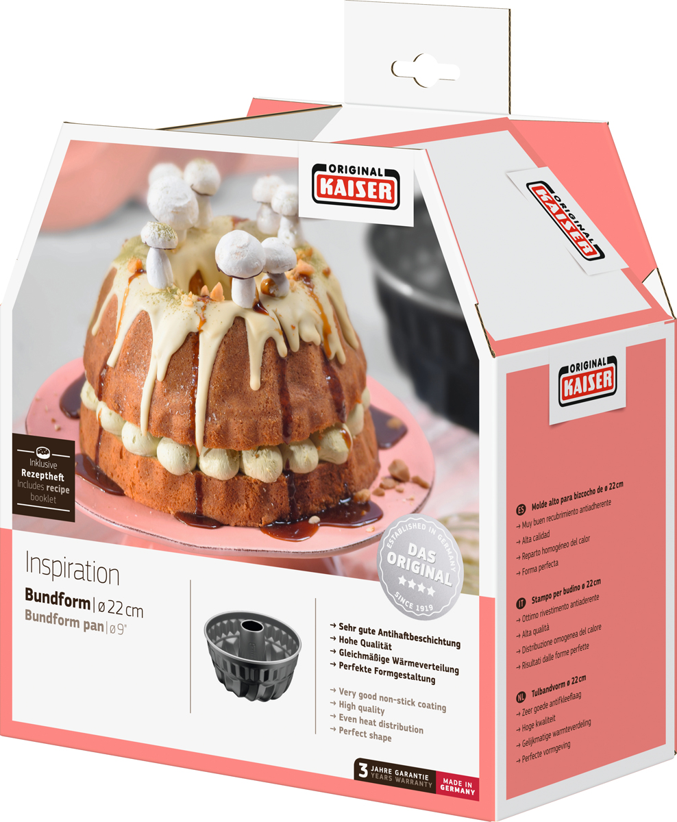 фото Форма для выпечки кекса Kaiser Inspiration, с антипригарным покрытием, с отверстием, диаметр 24 см
