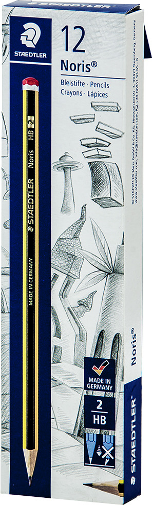 Набор чернографитовых карандашей Staedtler Noris 120 НВ, 12 шт Набор чернографитовых карандашей Staedtler Noris 120 НВ, 12 шт