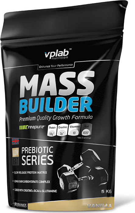 фото Гейнер VPLab "Mass Builder", ваниль, 5 кг Vplab nutrition