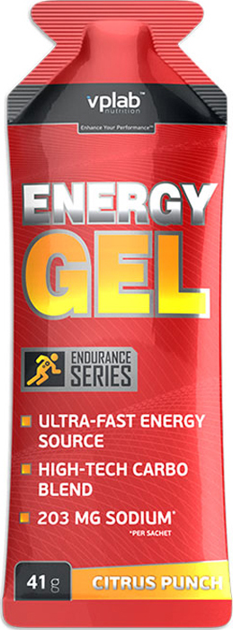 фото Энергетик VPLab "Energy Gel", цитрус, 41 г Vplab nutrition