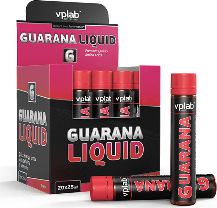 фото Энергетик VPLab "Guarana Liquid", 20 ампул х 25 мл Vplab nutrition