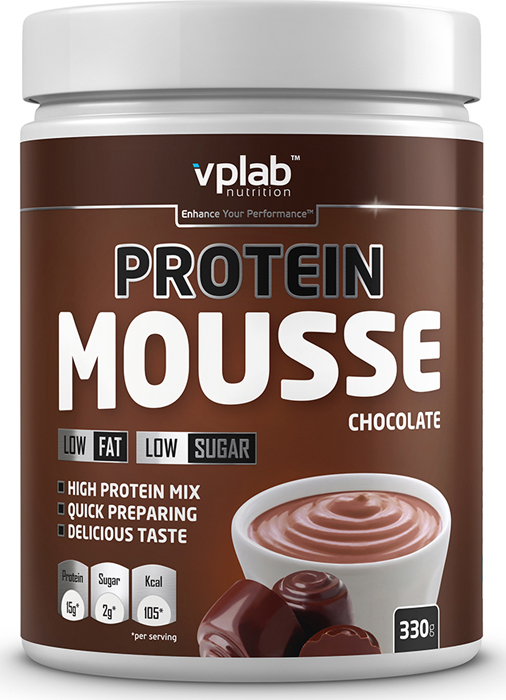 фото Протеин Vplab "Mousse", шоколад, 330 г Vplab nutrition