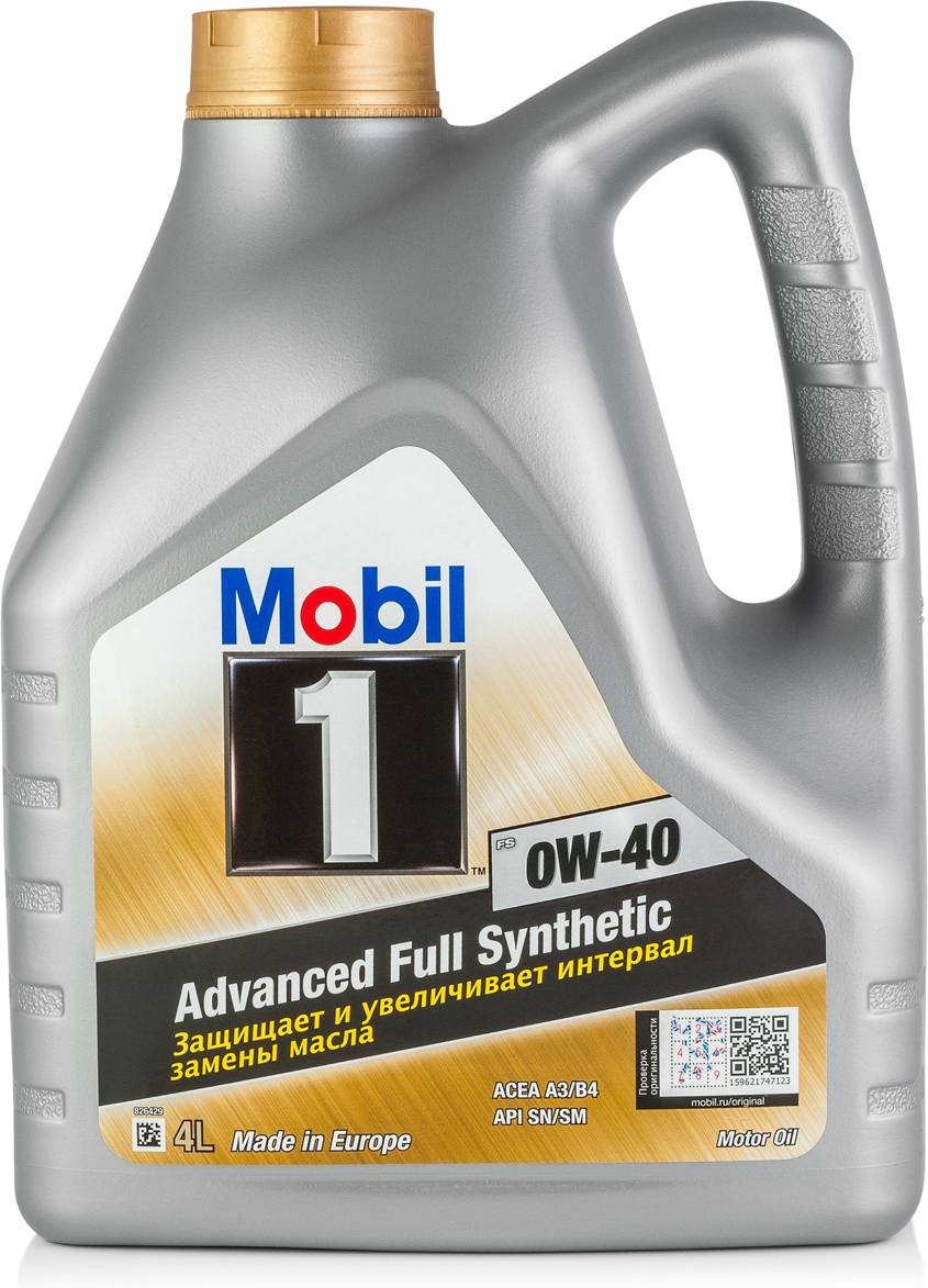 Характеристики Моторное масло MOBIL 1 FS 0W-40 Синтетическое 4 л ...