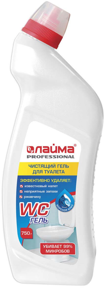 фото Средство для уборки туалета Лайма Professional "Морской бриз-WC ГЕЛЬ", 750 г