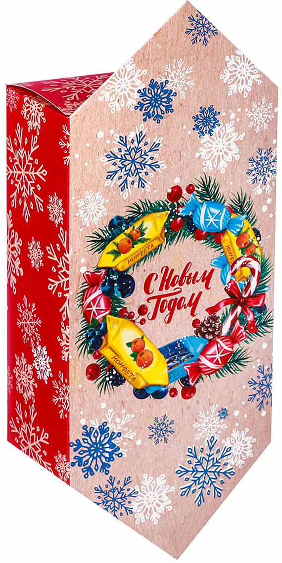 фото Коробка-конфета подарочная Дарите Счастье "С Новым Годом", сборная, 14 х 22 х 8 см