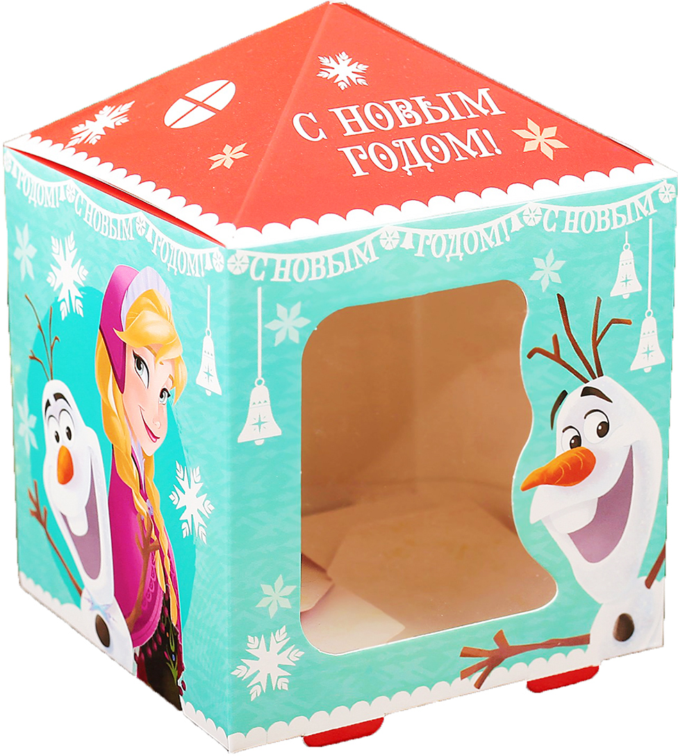 фото Коробка подарочная Disney "С Новым годом. Холодное сердце", складная, 10 х 13,3 х 10 см