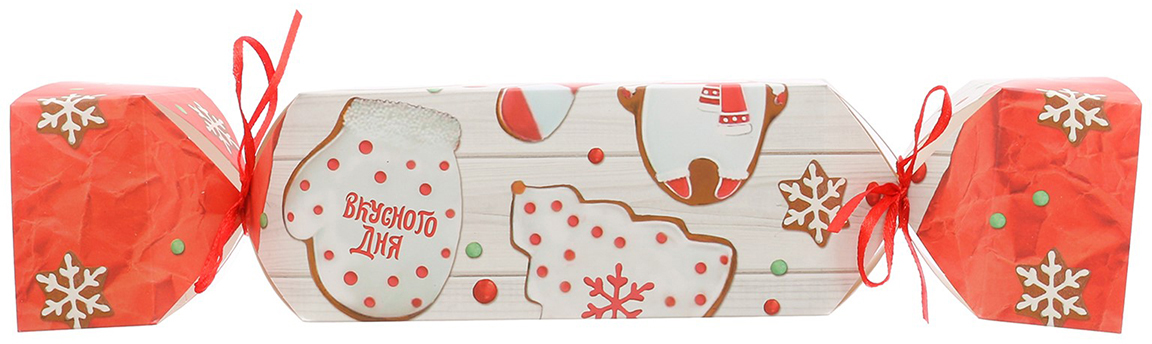 фото Коробка-конфета подарочная Дарите Счастье "Вкусного дня", складная, 16 х 7 х 7 см