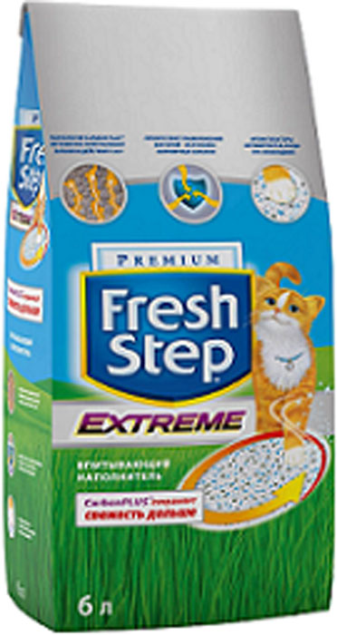 Наполнитель для кошачьего туалета Fresh Step Extreme, впитывающий, 6 л - изображение