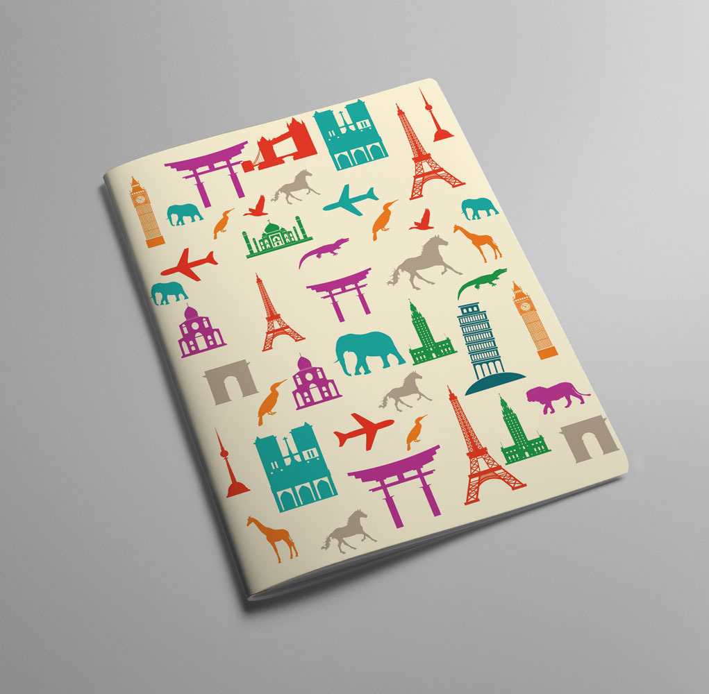 Обложка для паспорта Kawaii Factory Travel, цвет: бежевый