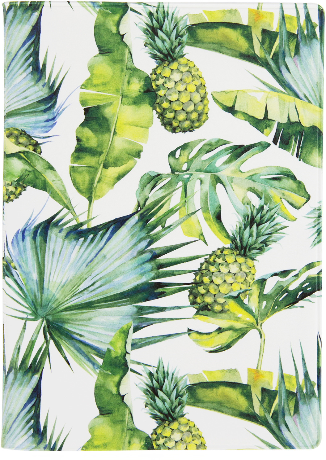 фото Обложка для паспорта Kawaii Factory "Тропики", цвет: белый, зеленый