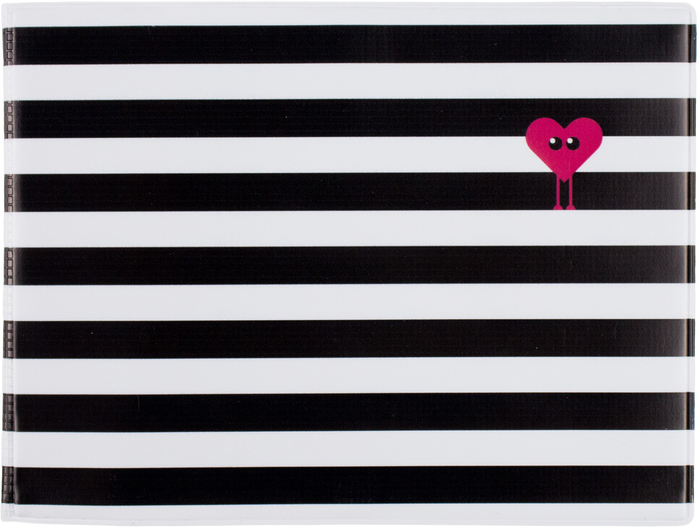 Обложка на зачетную книжку Kawaii Factory Kawaii Stripes, цвет: черный, белый