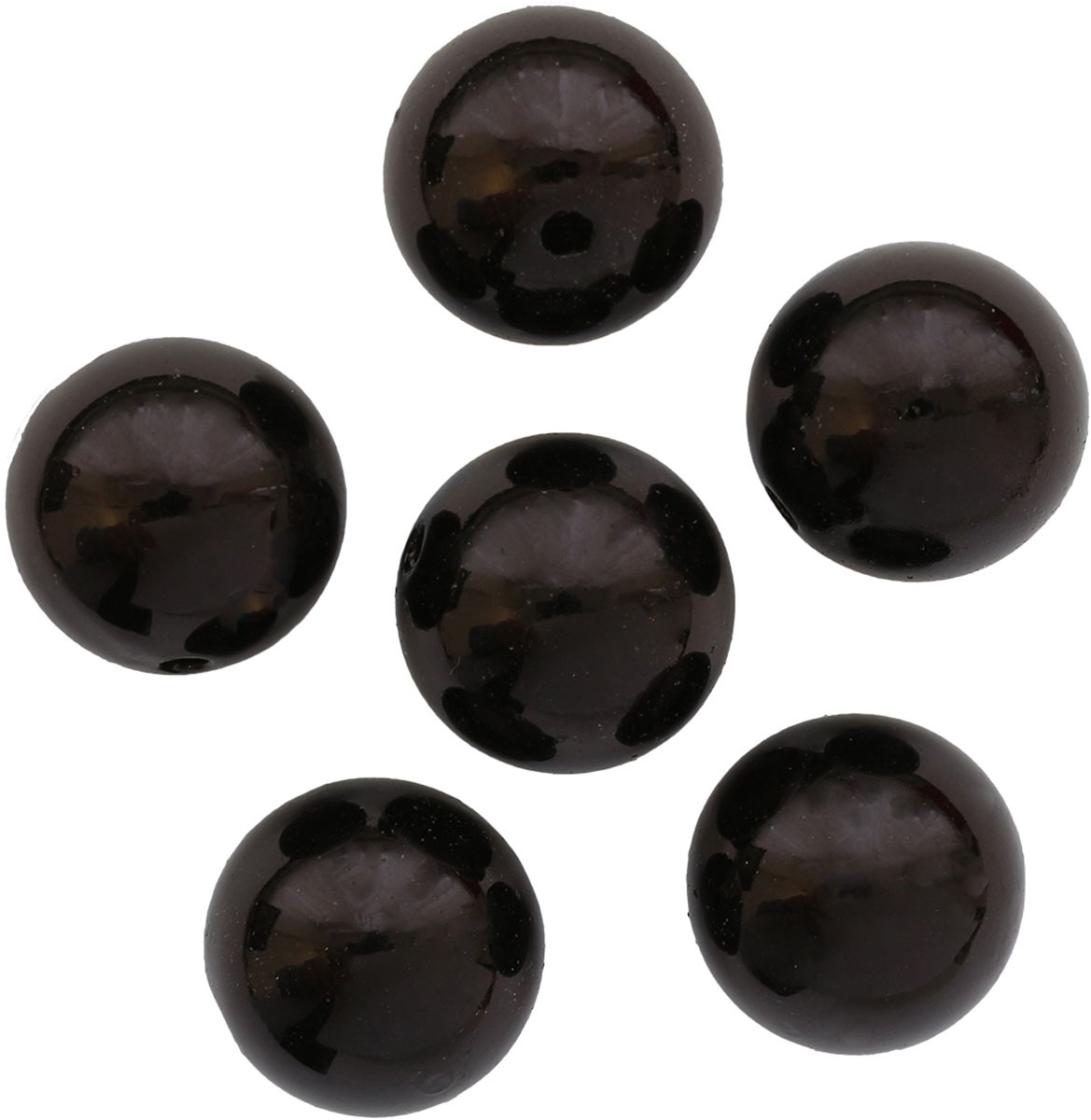 фото Бусины H&M, круглые, цвет: черный, 20 мм, 25 г