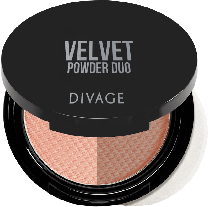 Пудра Divage двухцветная Velvet, тон №2 — купить в интернет-магазине ...