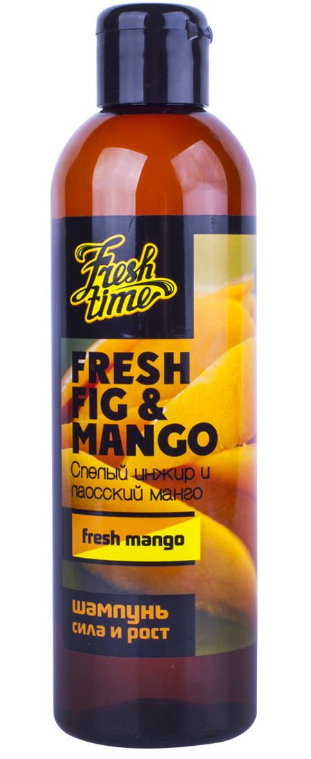 Шампунь для волос L'Cosmetics Fresh mango Лаосский манго и спелый инжир Сила и рост