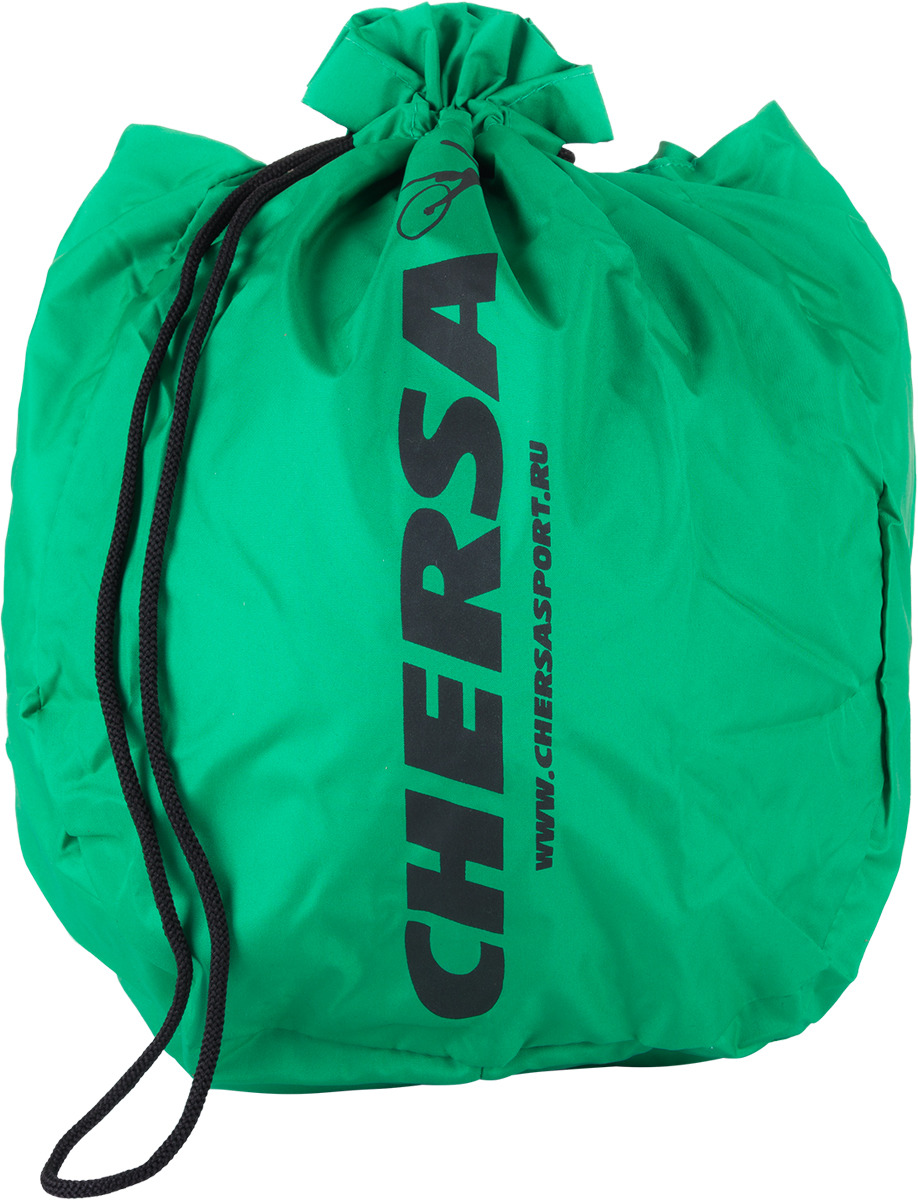 Чехол для мяча художественной гимнастики Chersa, бархат, цвет: зеленый ...