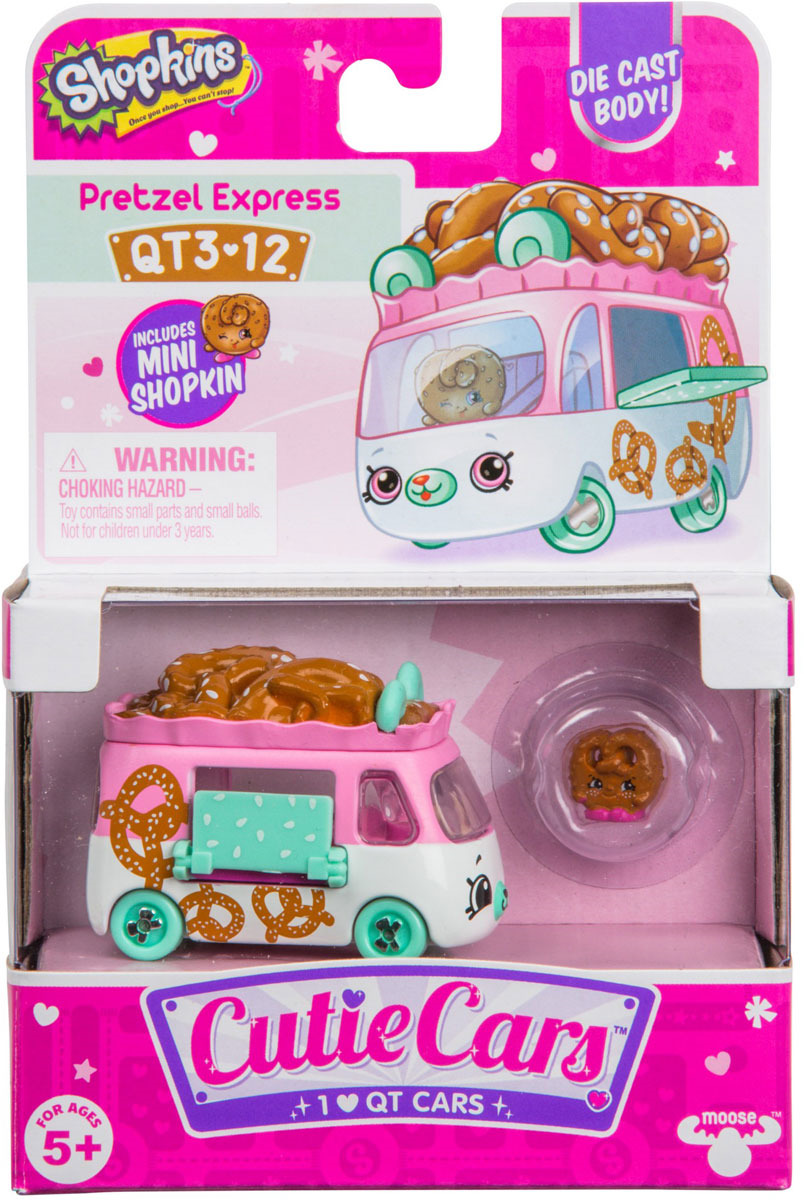 фото Машинка Cutie Cars Pretzel Express с фигуркой Shopkins, 3 сезон