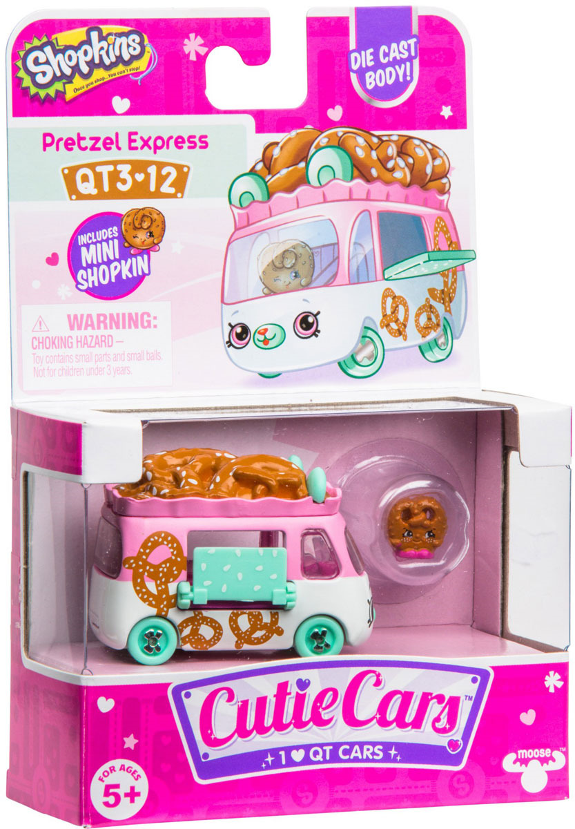 фото Машинка Cutie Cars Pretzel Express с фигуркой Shopkins, 3 сезон