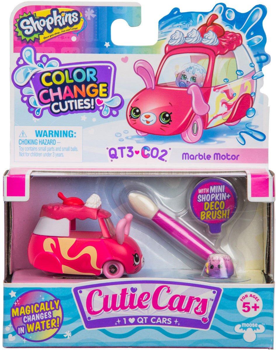 фото Машинка Cutie Cars Marble Motor меняющая цвет с кисточкой