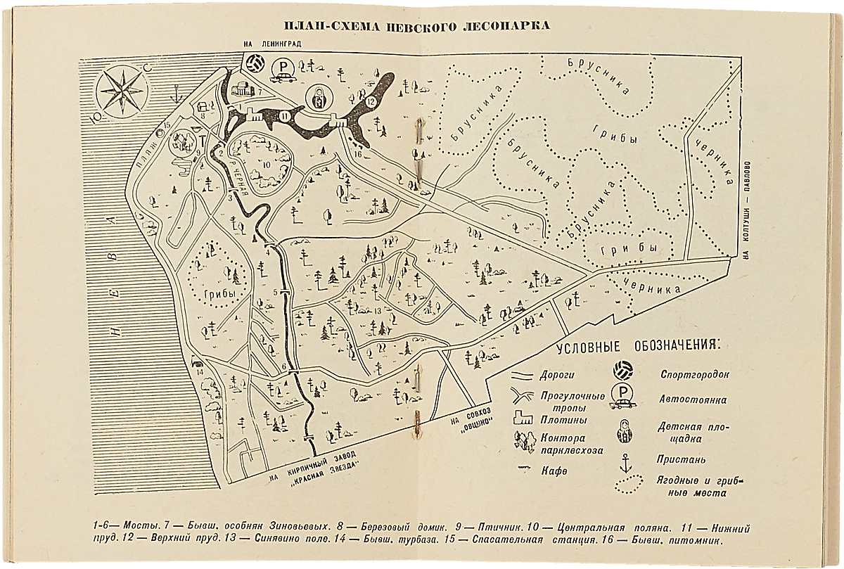 Невский лесопарк план схема