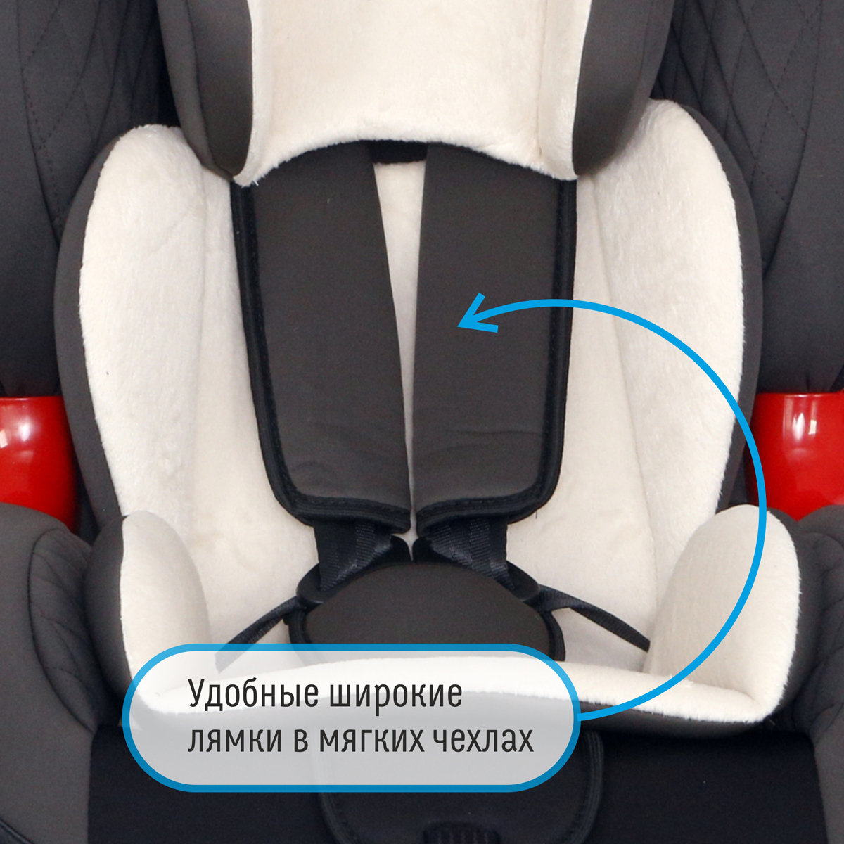 фото Автокресло Smart Travel Premier Isofix Smoky от 9 до 25 кг, KRES2064, серый, белый