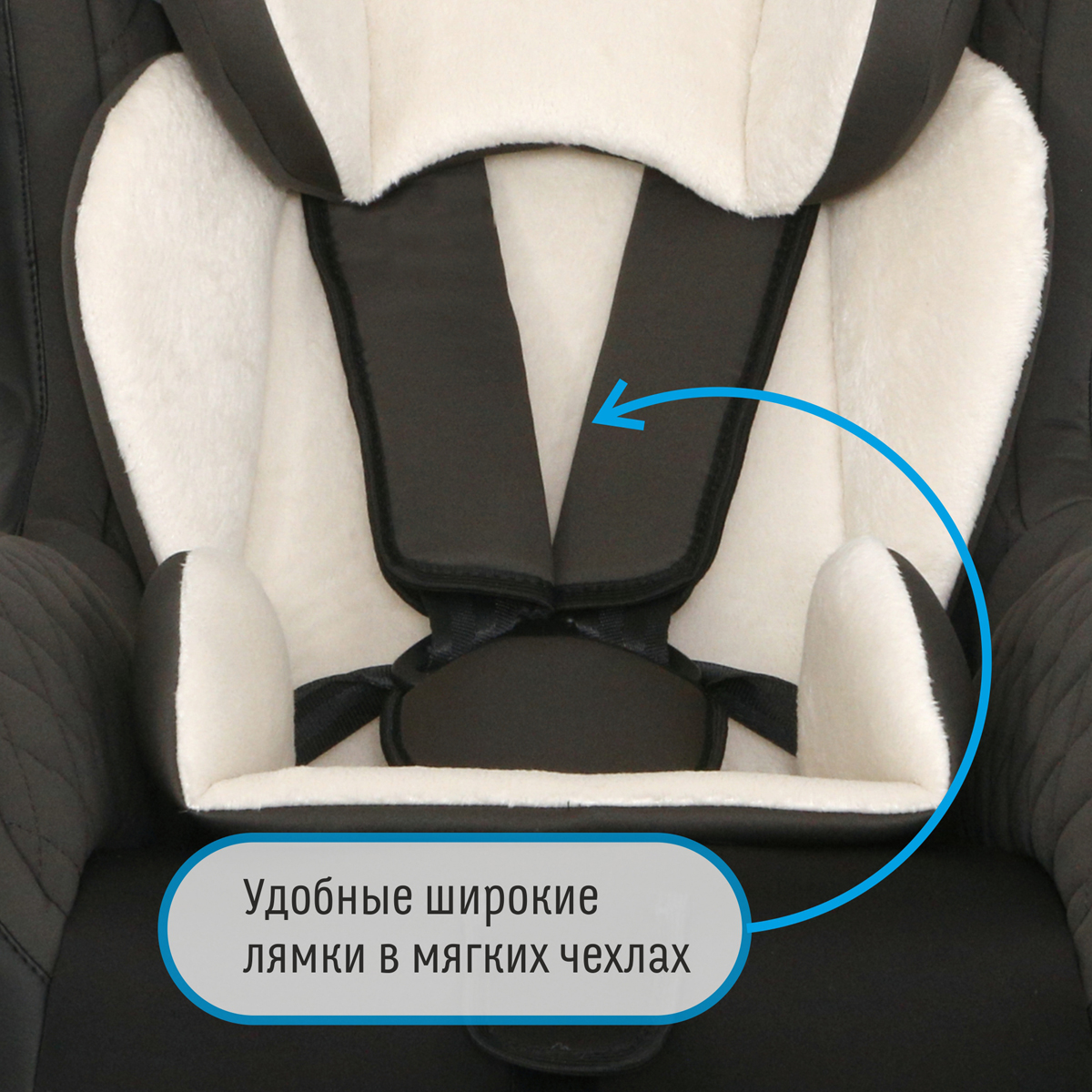 фото Автокресло Smart Travel Leader Smoky от 0 до 18 кг, KRES2079, серый, белый