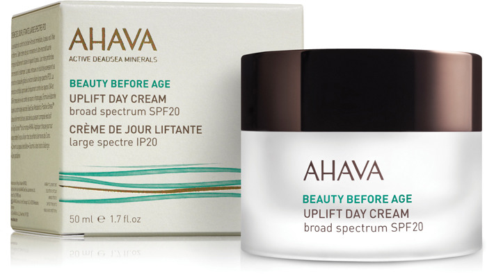 фото Крем дневной крем для подтяжки кожи лица Ahava Beauty Before Age, с широким спектром защиты spf20, 50 мл