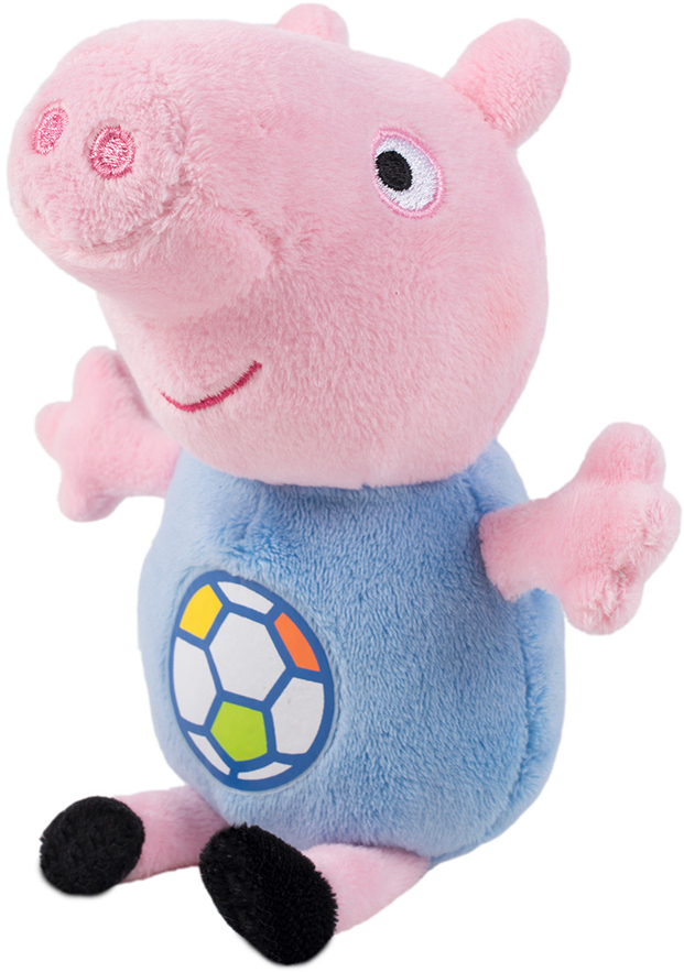 фото Мягкая игрушка Свинка Пеппа "Джордж с мячом", озвученнная, 20 см Peppa pig (свинка пеппа)