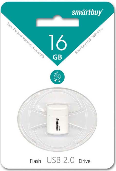 фото USB флеш-накопитель Smartbuy Lara 16GB, White