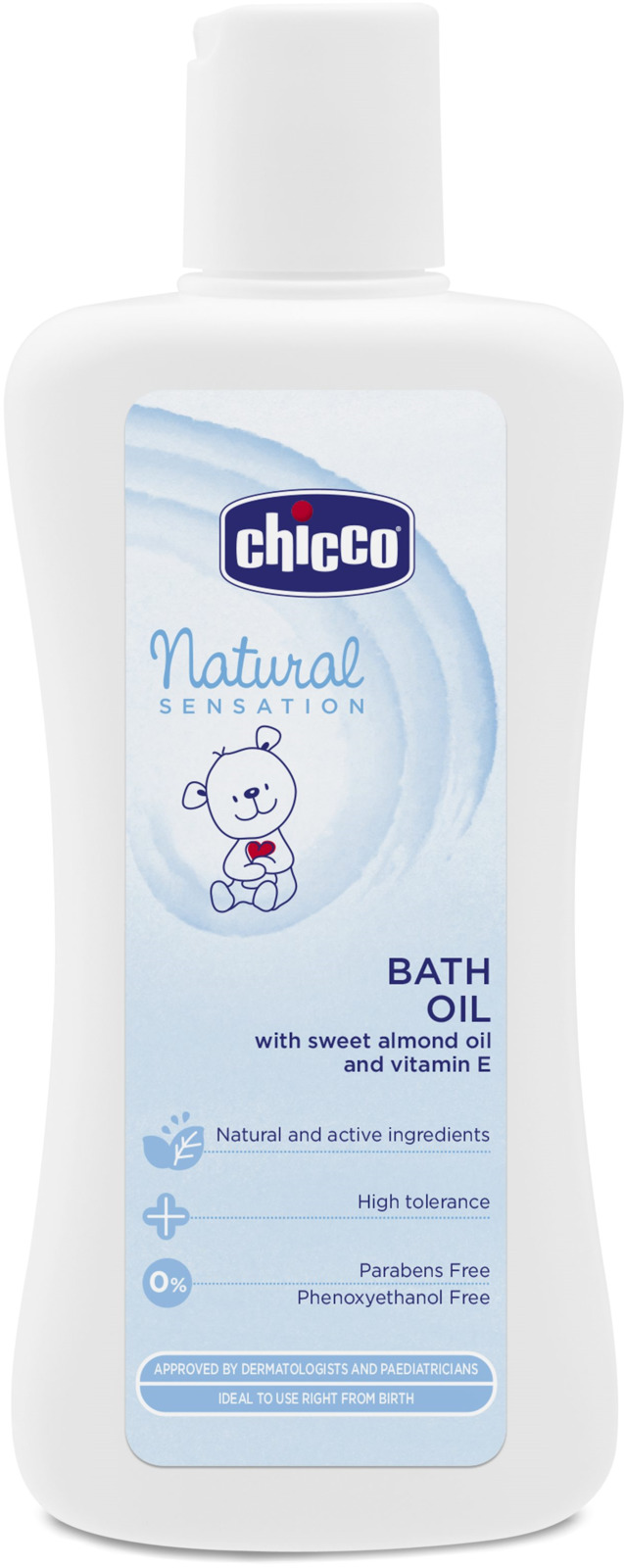 фото Масло косметическое Chicco NaturalSensation, для купания, 200 мл