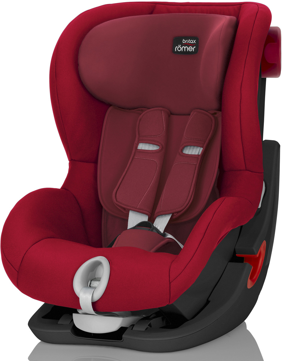 фото Автокресло детское Britax Roemer King II Black Series Flame Red Trendline от 9 до 18 кг, 2000027555, красный