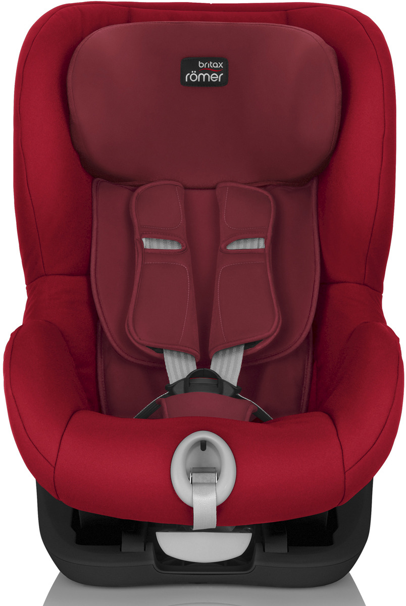 фото Автокресло детское Britax Roemer King II Black Series Flame Red Trendline от 9 до 18 кг, 2000027555, красный