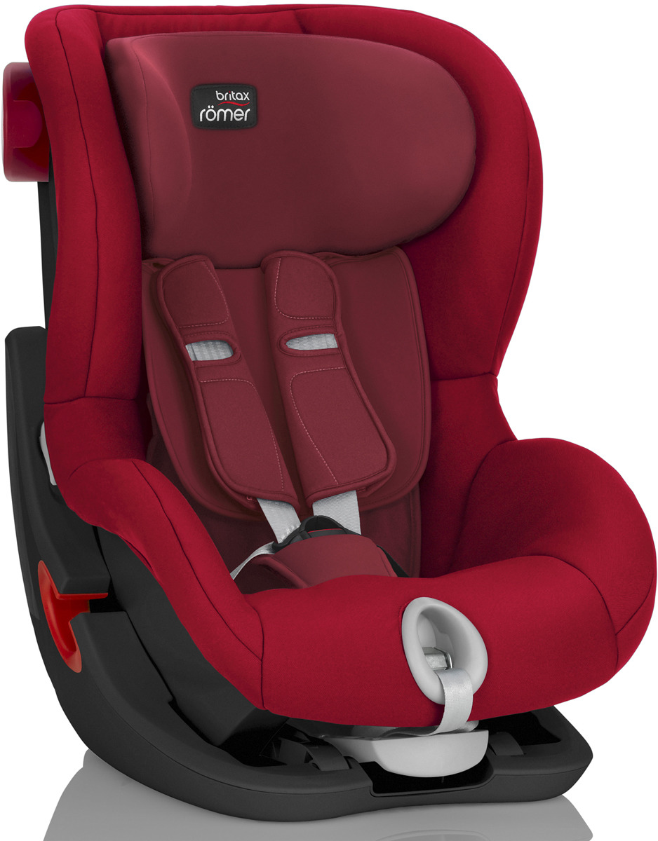 фото Автокресло детское Britax Roemer King II Black Series Flame Red Trendline от 9 до 18 кг, 2000027555, красный