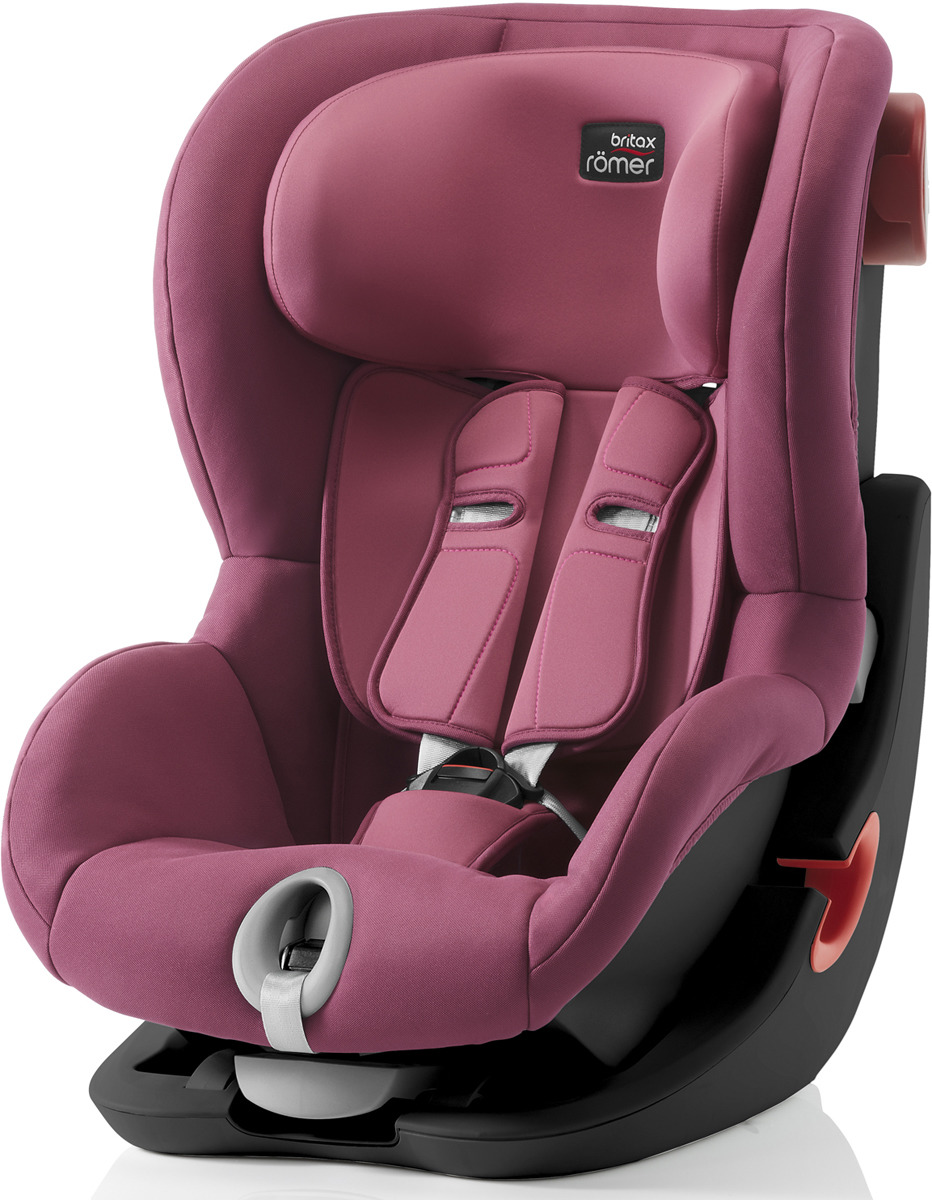 фото Автокресло детское Britax Roemer King II Black Series Wine Rose Trendline от 9 до 18 кг, 2000027561, розовый