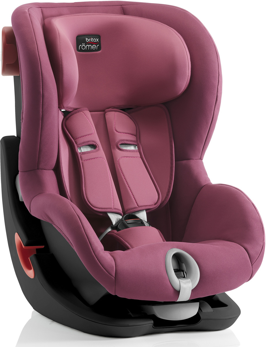 фото Автокресло детское Britax Roemer King II Black Series Wine Rose Trendline от 9 до 18 кг, 2000027561, розовый