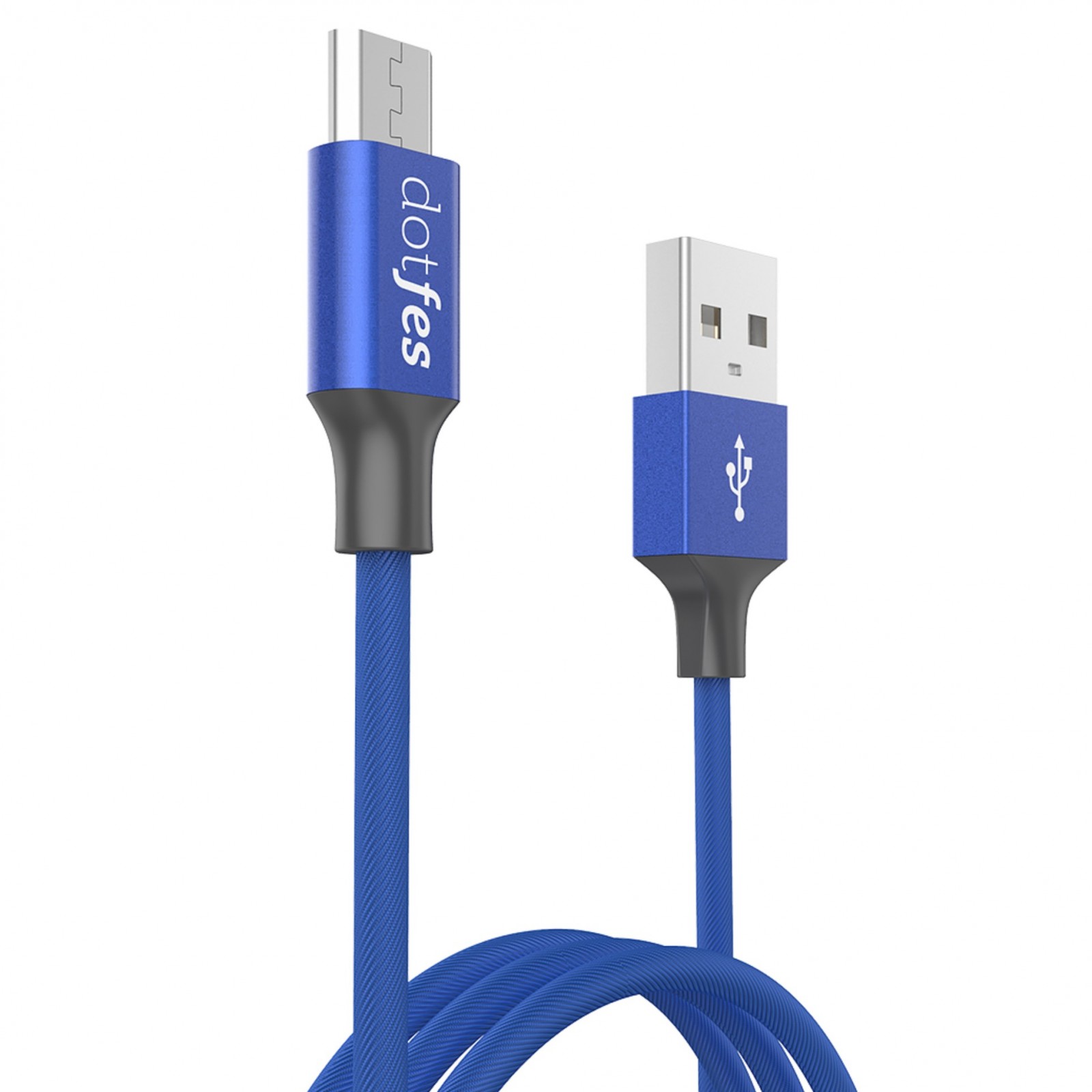 фото USB кабель micro Dotfes A01M (1 м), Blue