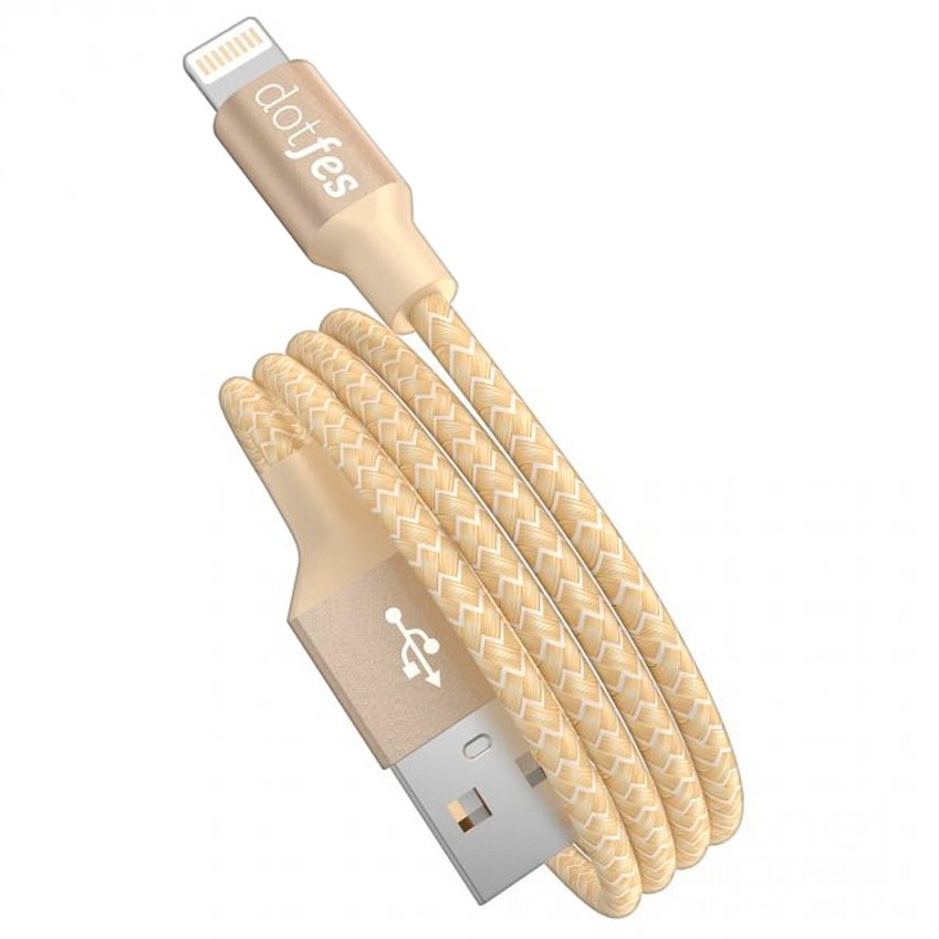 фото USB кабель micro Dotfes A06M Dual Color (1m), gold