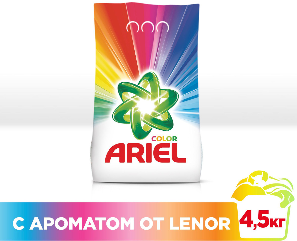 фото Стиральный порошок Ariel Automat "Чистота Deluxe Touch of Lenor Fresh Color", 4,5 кг