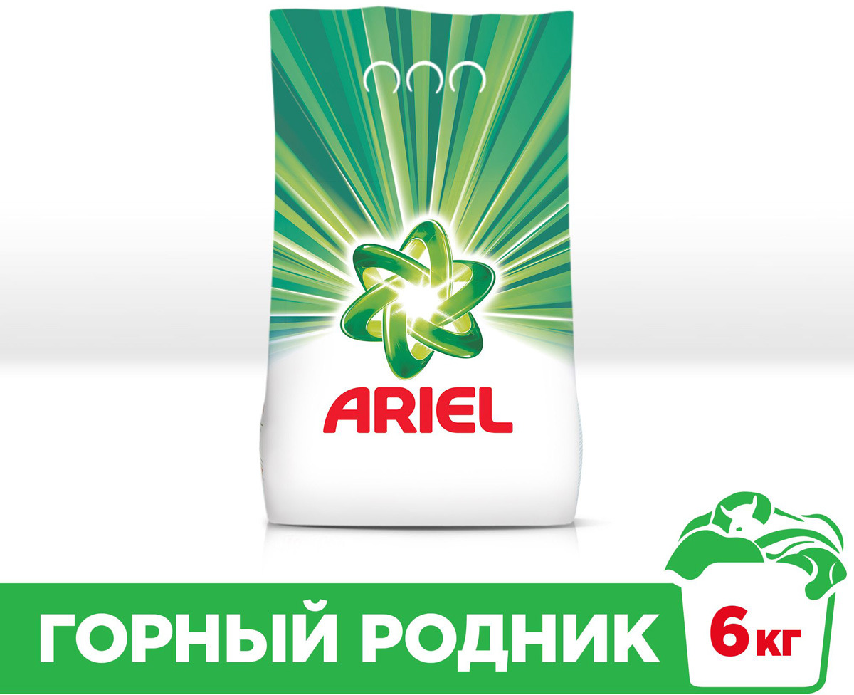 фото Стиральный порошок "Ariel", автомат, горный родник, 6 кг