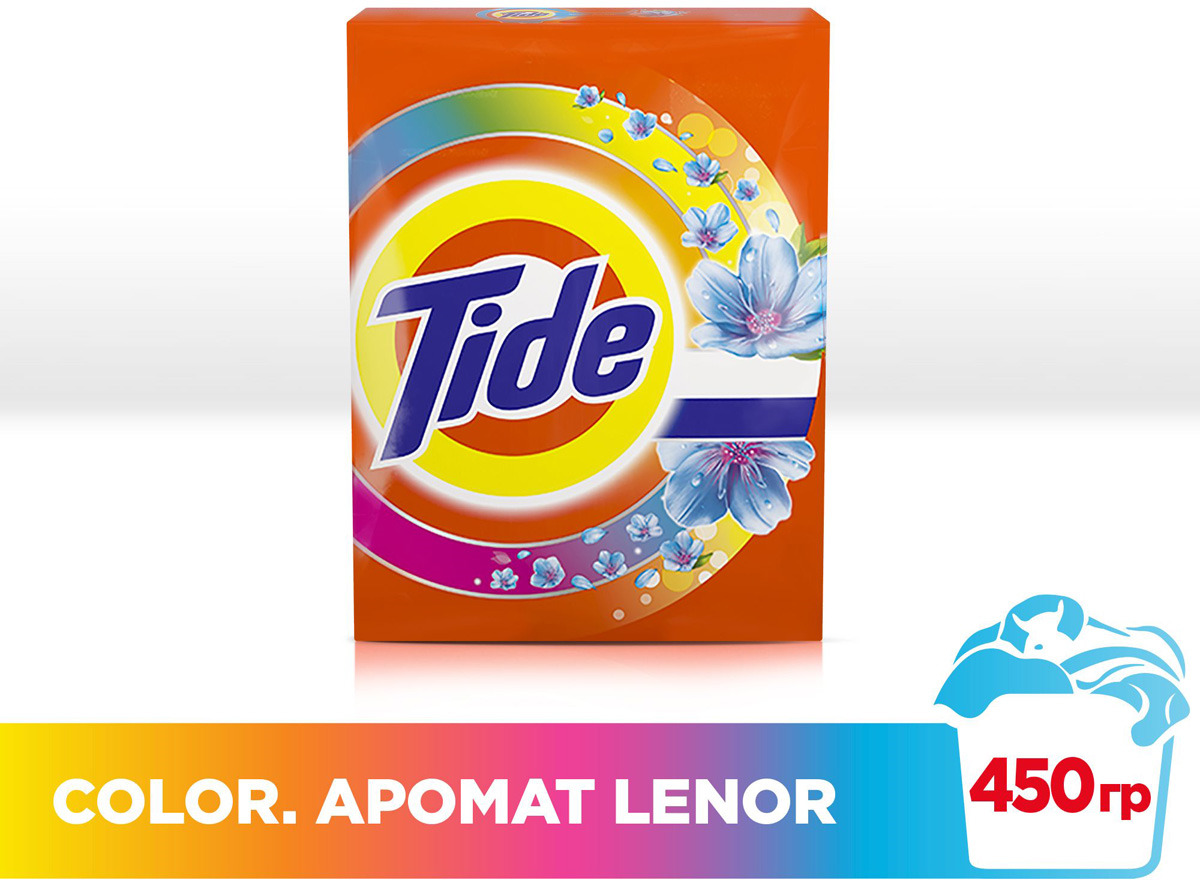 фото Стиральный порошок Tide "Lenor Touch of Scent. Color", автомат, 450 г