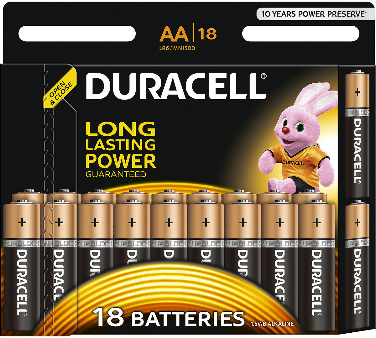 фото Набор щелочных батареек Duracell Basic, тип АА, 18 шт