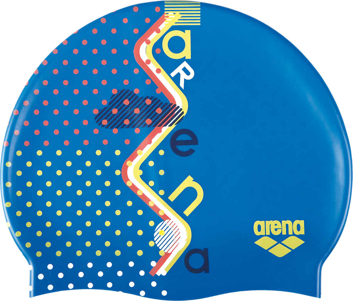 Шапочка для плавания детская Arena Print Jr, цвет: синий. 94171 711